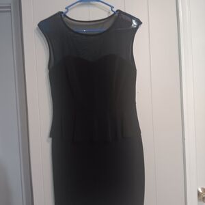 Sweet Storm Black Mesh Midi Dress